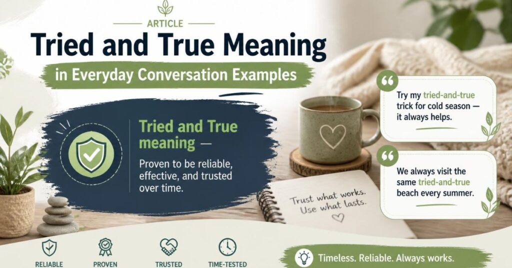 tried and true meaning